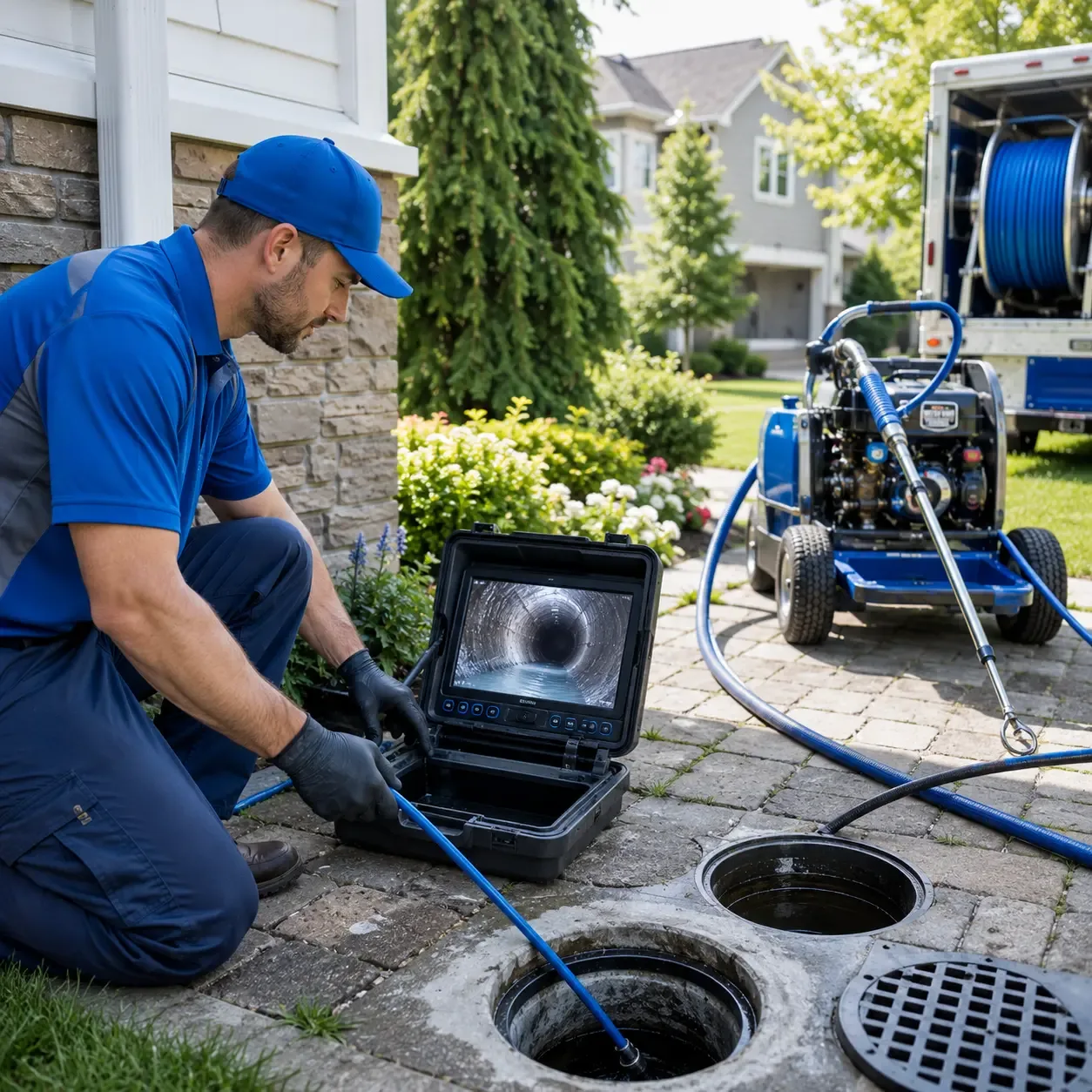 Outdoor drain cleaning professionals serving Morganville, NJ